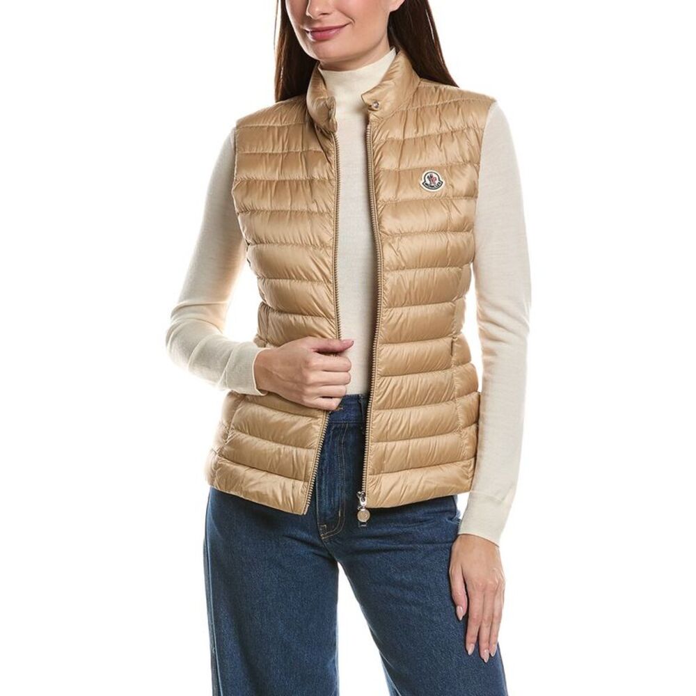 Moncler Womens Igens Down Vest, Brown